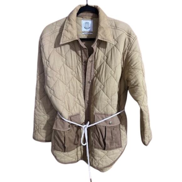 Urban Outfitters Women's sz M Lita Quilted Jacket w/ Dancing Bear on back - Picture 4 of 10